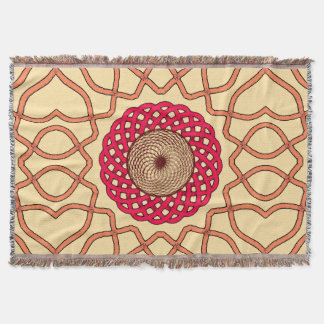 Organic Mandala Spiral Design Deken