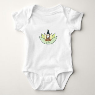 Organic meditating gnome romper