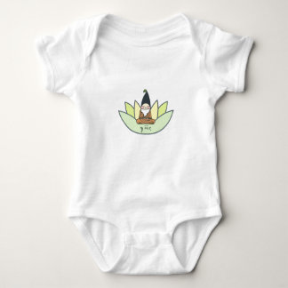 Organic meditating gnome romper