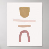 Organic Minimalist Abstract Collage Poster (Voorkant)