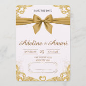 Organic Modern Save the Date Card (Voorkant)