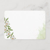 Organic Modern Wedding Enclosure Card Informatiekaartje (Achterkant)