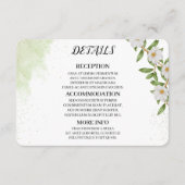 Organic Modern Wedding Enclosure Card Informatiekaartje (Voorkant)