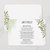 Organic Modern Wedding Enclosure Card Informatiekaartje (Voorkant / Achterkant)