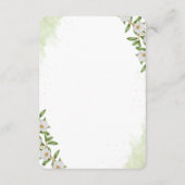 Organic Modern Wedding Enclosure Card Informatiekaartje (Achterkant)