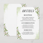 Organic Modern Wedding Enclosure Card Informatiekaartje (Voorkant / Achterkant)