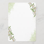 Organic Modern Wedding Invitation    Kaart (Achterkant)