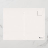 Organic Monogram 5 Foto Folie Feestdagen Briefkaart (Achterkant)