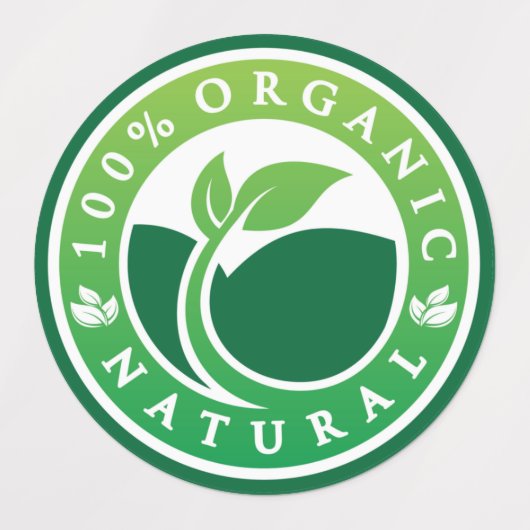 Organic Natural Healthy Label (Design 2)