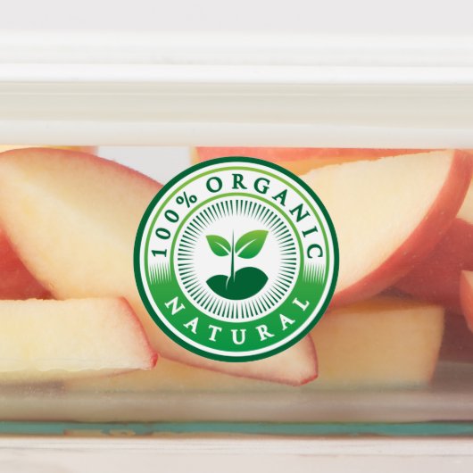 Organic Natural Healthy Label (Aangebracht)