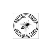 Organic Natural Honey Bee Simple Rubberstempel (Afrduk)