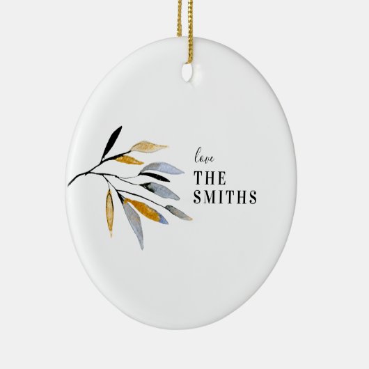 Organic Natural Kerstfeestay Keramisch Ornament (Rechts)