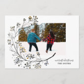 Organic Natural Merriest-kerstfotokaart Feestdagenkaart (Voorkant)