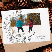 Organic Natural Merriest-kerstfotokaart Feestdagenkaart