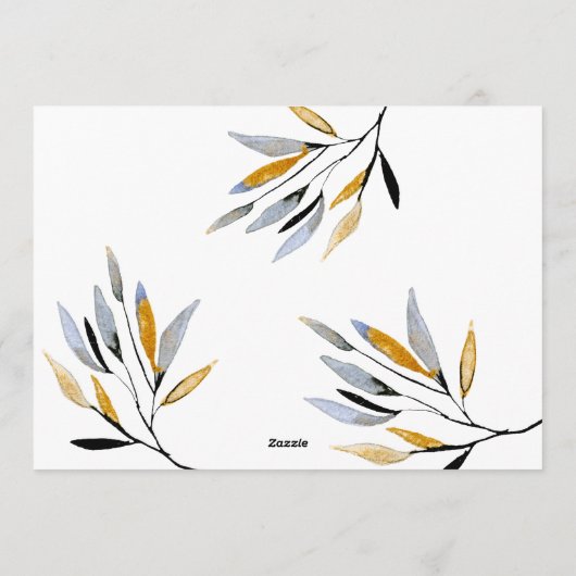 Organic Natural Merriest-kerstfotokaart Feestdagenkaart (Achterkant)