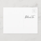Organic Ocean Blue Waterverf Save the Date Invite Aankondigingskaart (Achterkant)