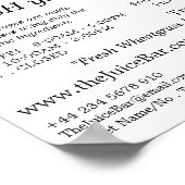 Organic Oranges, Juice Bar Advertising Poster (Hoek)