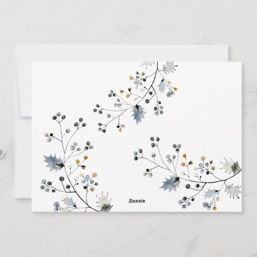 Organic Peace Holiday-kerstfotokaart Feestdagenkaart (Achterkant)