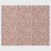 Organic Petal Terrazzo | Modern Faded Rust Red Cadeaupapier (Vlak)