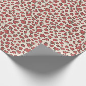 Organic Petal Terrazzo | Modern Faded Rust Red Cadeaupapier (Hoek)