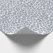 Organic Petal Terrazzo | Modern Pale Periwinkle  Cadeaupapier (Hoek)