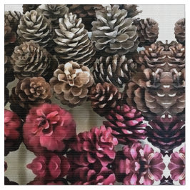 Organic Pine Cone Holiday Ornamenten Painting Stof