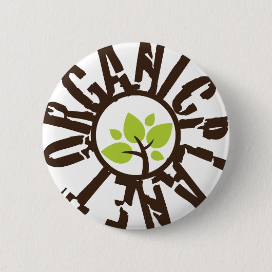 Organic Planet Buttonnen Ronde Button 5,7 Cm (Voorkant)