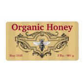 Organic Queen Bee Stripes Etiket (Voorkant)
