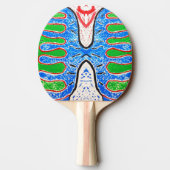 "Organic Reflex" – Artistic Ping Pong Paddle Tafeltennisbatje (Achterkant)