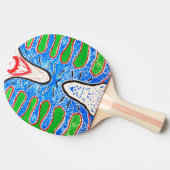 "Organic Reflex" – Artistic Ping Pong Paddle Tafeltennisbatje (Zijkant)