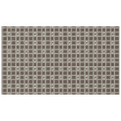 Organic Sage Chocolate Greek Key Pattern Tafelkleed (Voorkant (Horizontaal))