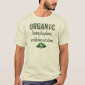 Organic Saving the Planet Kitchen Gezegde T-shirt (Voorkant)