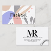 Organic Shapes Architecture Hair Salon Designer Visitekaartje (Voorkant / Achterkant)