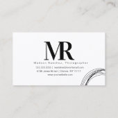 Organic Shapes Architecture Hair Salon Designer Visitekaartje (Achterkant)