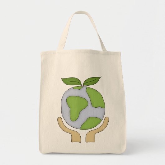 Organic Shopping Tas-Go Green Environment Tote Bag (Voorkant)