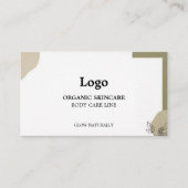 Organic Skincare Visitekaartje (Voorkant)