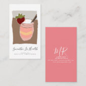 Organic Smoothies Art Healthy Drinken Milk Shakes Visitekaartje (Voorkant / Achterkant)