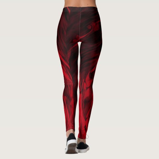 Organic Spiral3 Red - Leggings (Achterkant)