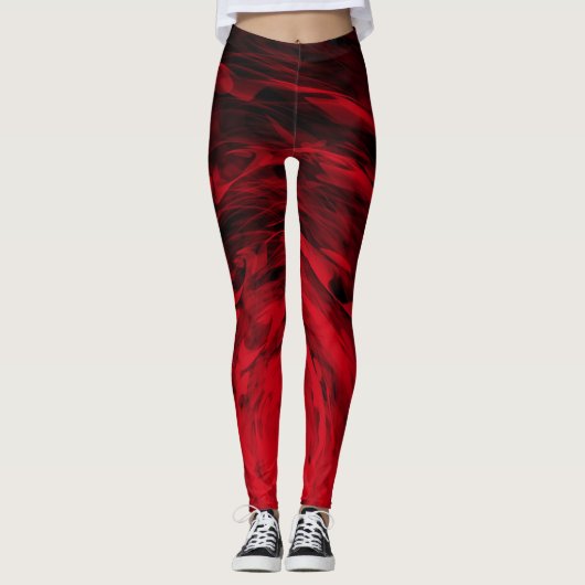 Organic Spiral3 Red - Leggings (Voorkant)