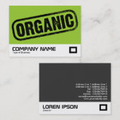 Organic Stamp Visitekaartje (Voorkant / Achterkant)
