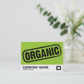Organic Stamp Visitekaartje (Staand voorkant)