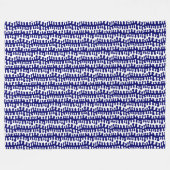 Organic Stripes - Deep Navy Fleece Deken (Voorkant (Horizontaal))