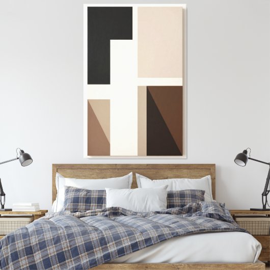 Organic Structure Canvas Afdruk (Insitu (Slaapkamer))