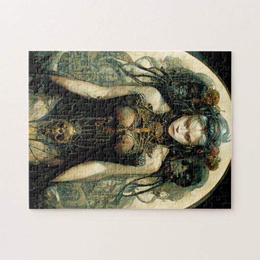 Organic Tech Woman Fantasy Sci-Fi Legpuzzel (Horizontaal)