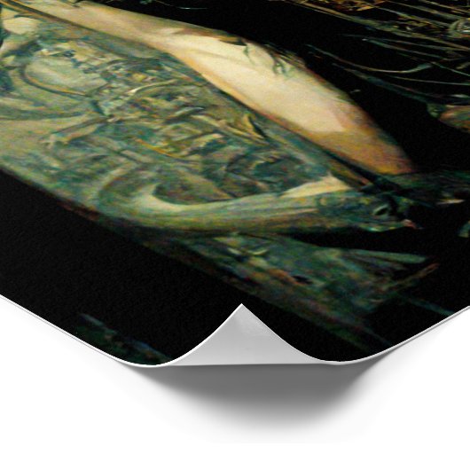 Organic Tech Woman Fantasy Sci-Fi Poster (Hoek)