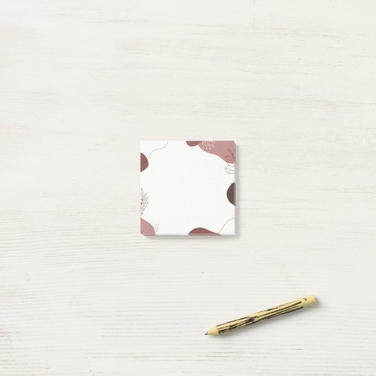 Organic Terracota Post-it Notes (Op bureau)