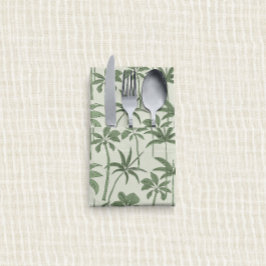 Organic Touch: Fijne palm botanische salie Katoenen Servet