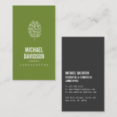 Organic Tree Sketch Landscaping Visitekaartje (Voorkant / Achterkant)