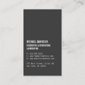 Organic Tree Sketch Landscaping Visitekaartje (Achterkant)