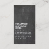 Organic Tree Sketch op schoolbord Visitekaartje (Achterkant)